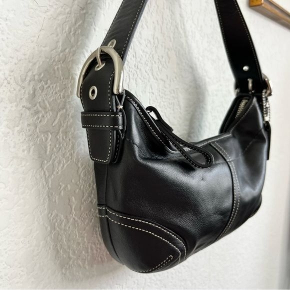COACH NY Soho Small Black Hobo Shoulder Bag - Picture 2 of 9